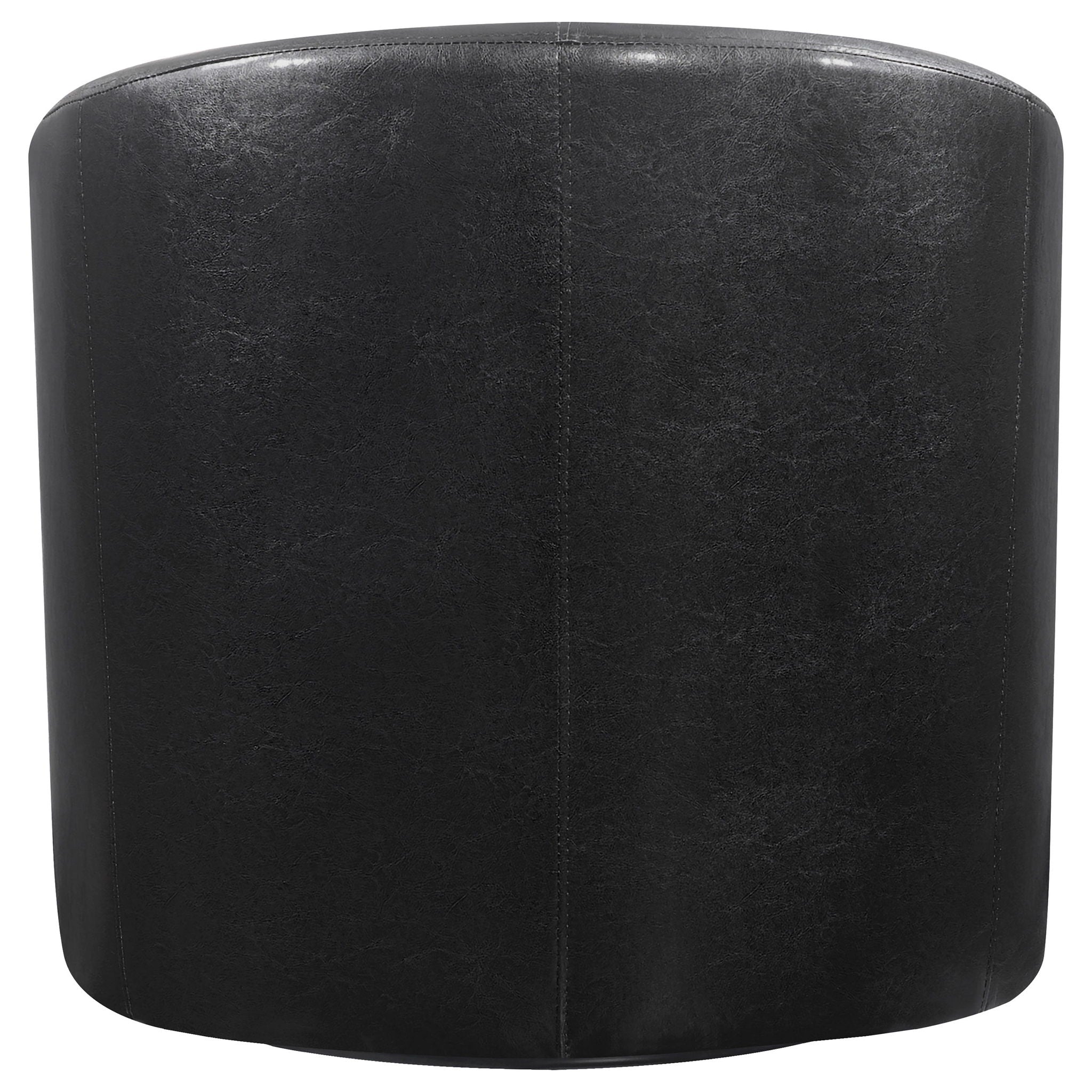 Tournefeuille - Swivel Armchair With Barrel Back Design And Sloping Armrests - Brown