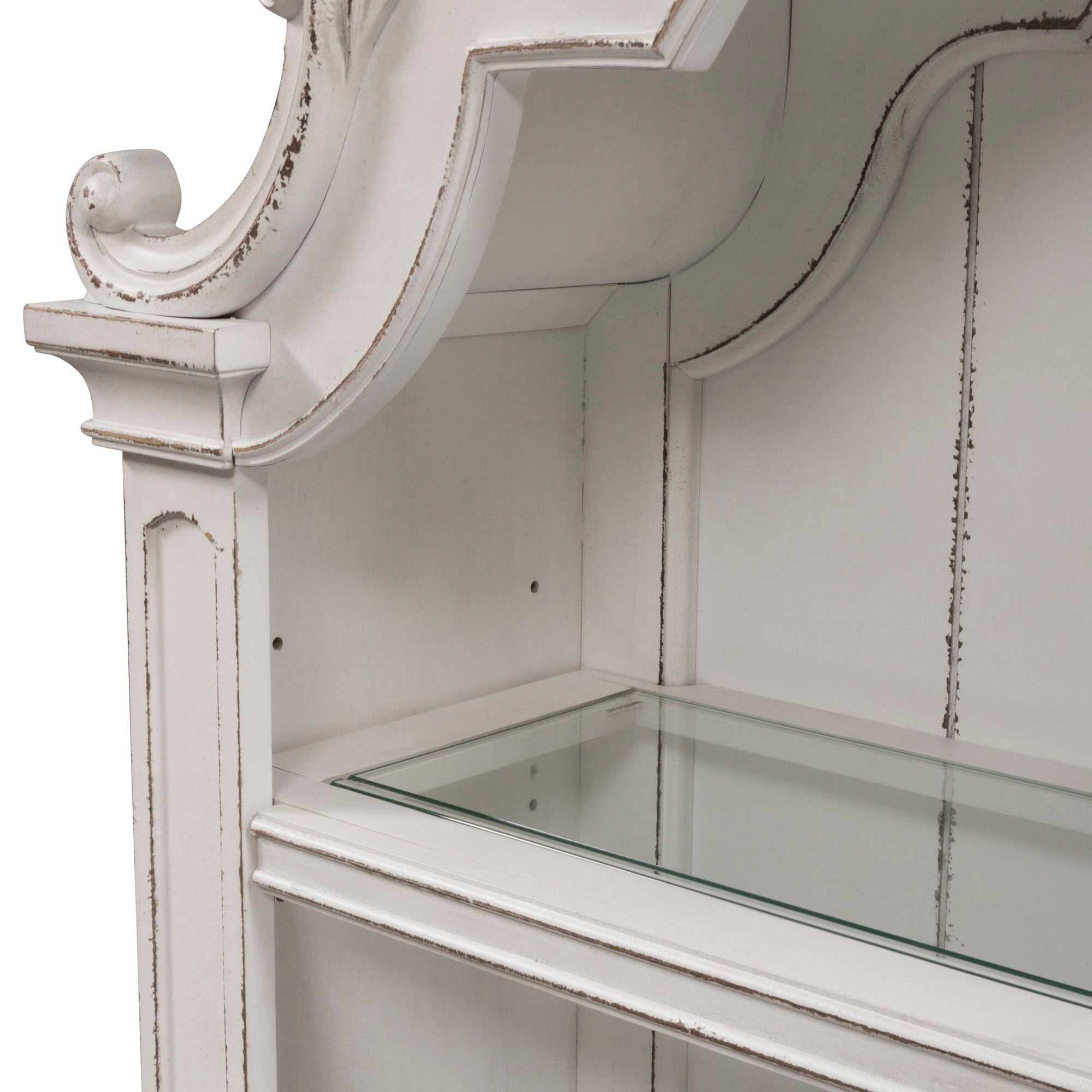 Liberty Furniture Magnolia Manor - Hutch - Aged White | Meri Furniture