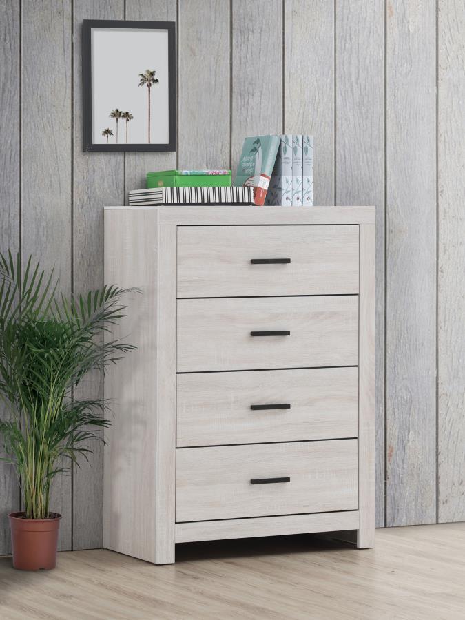 Coaster Fine Furniture Brantford - 4-Drawer Bedroom Chest | Meri Furniture