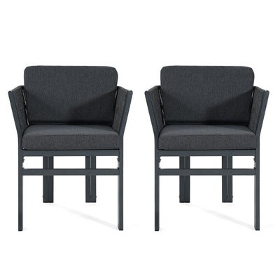 Outdoor Dining Chair, All-Weather Patio Seating For Backyard (Set of 2)