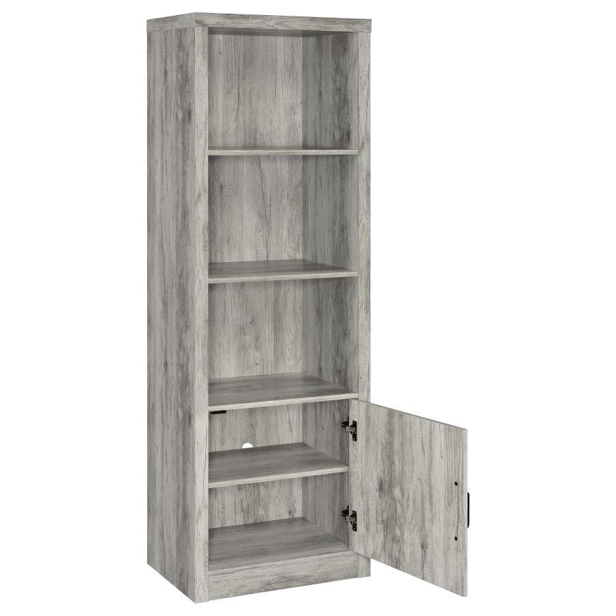 Burke - 3 Piece TV Entertainment Center - Gray Driftwood