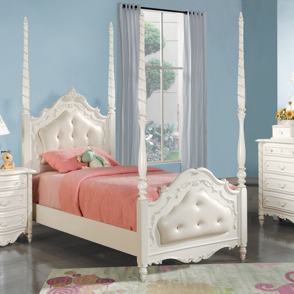 ACME Pearl - Poster Bed | Meri Furniture