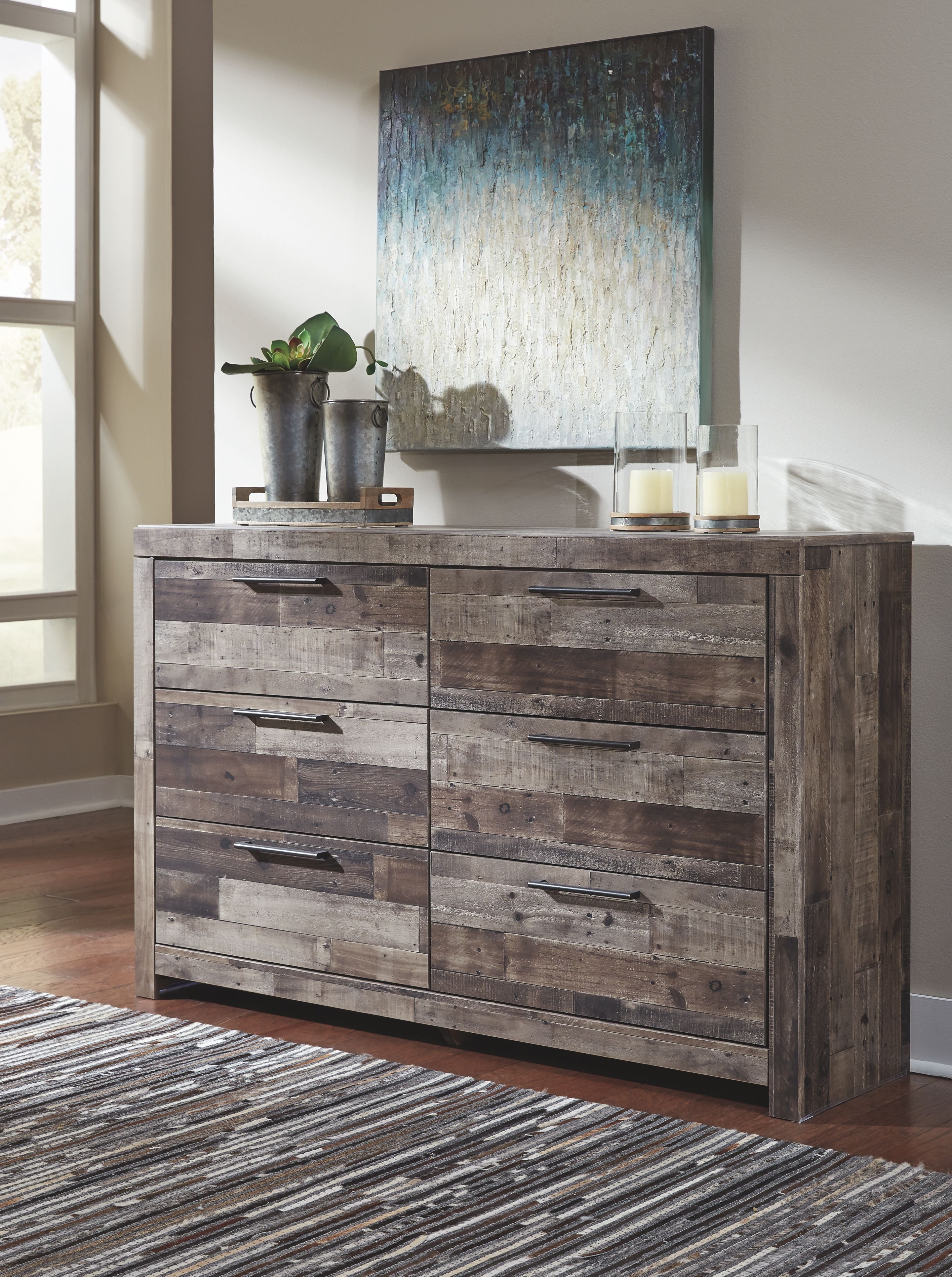 Ashley Furniture Derekson - Dresser, Mirror | Meri Furniture