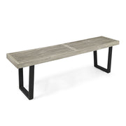 Intrinsic - Outdoor Dining Bench With Slat Top