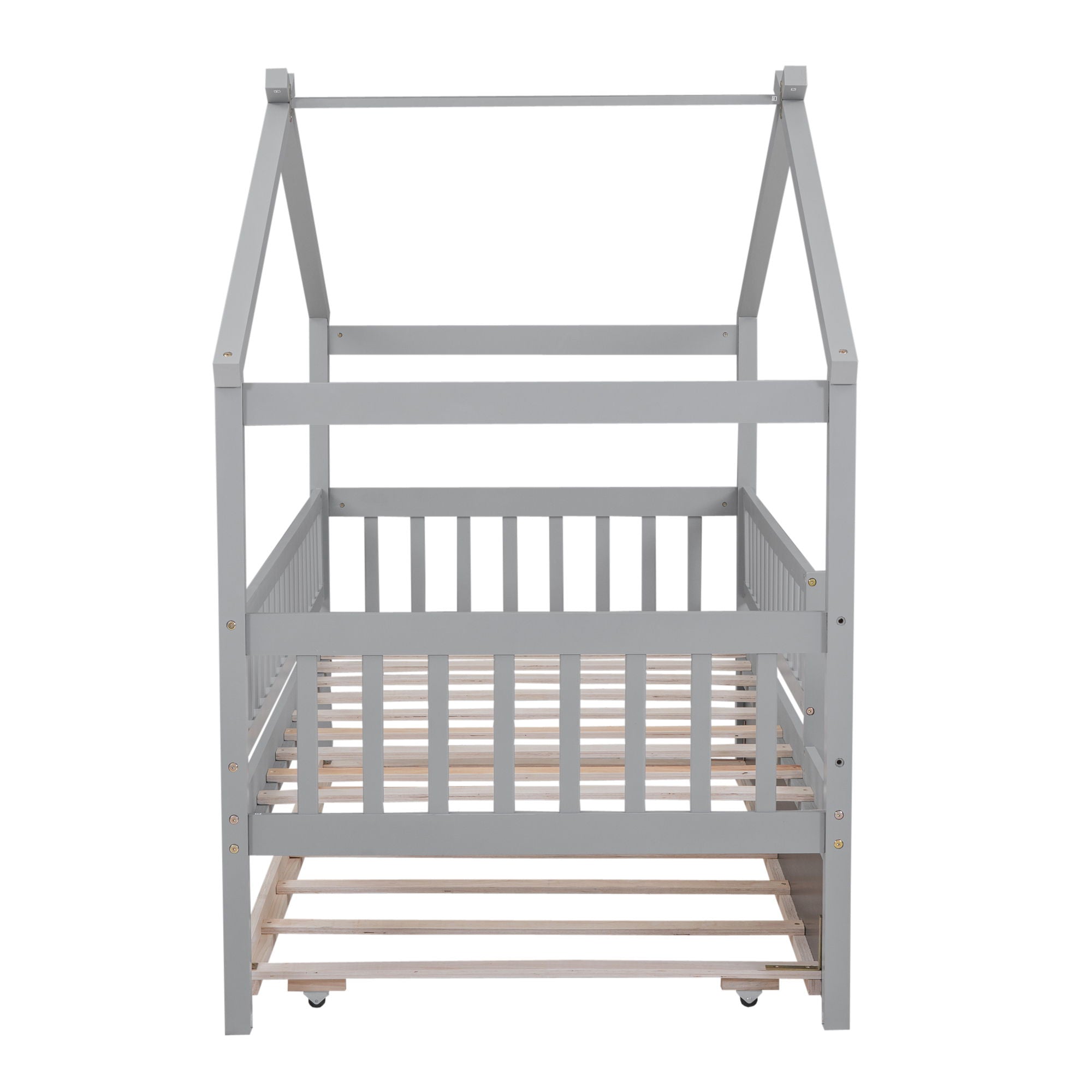 Creativity House Bed With Twin Size Trundle