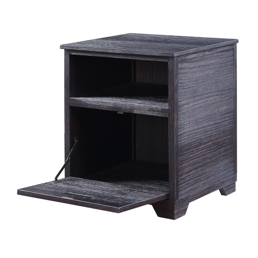 ACME Kamilia - End Table - Antique Black | Meri Furniture