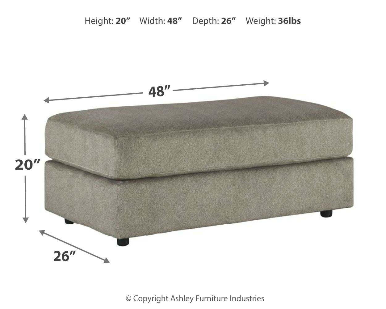 Ashley Furniture Soletren - Accent Ottoman | Meri Furniture