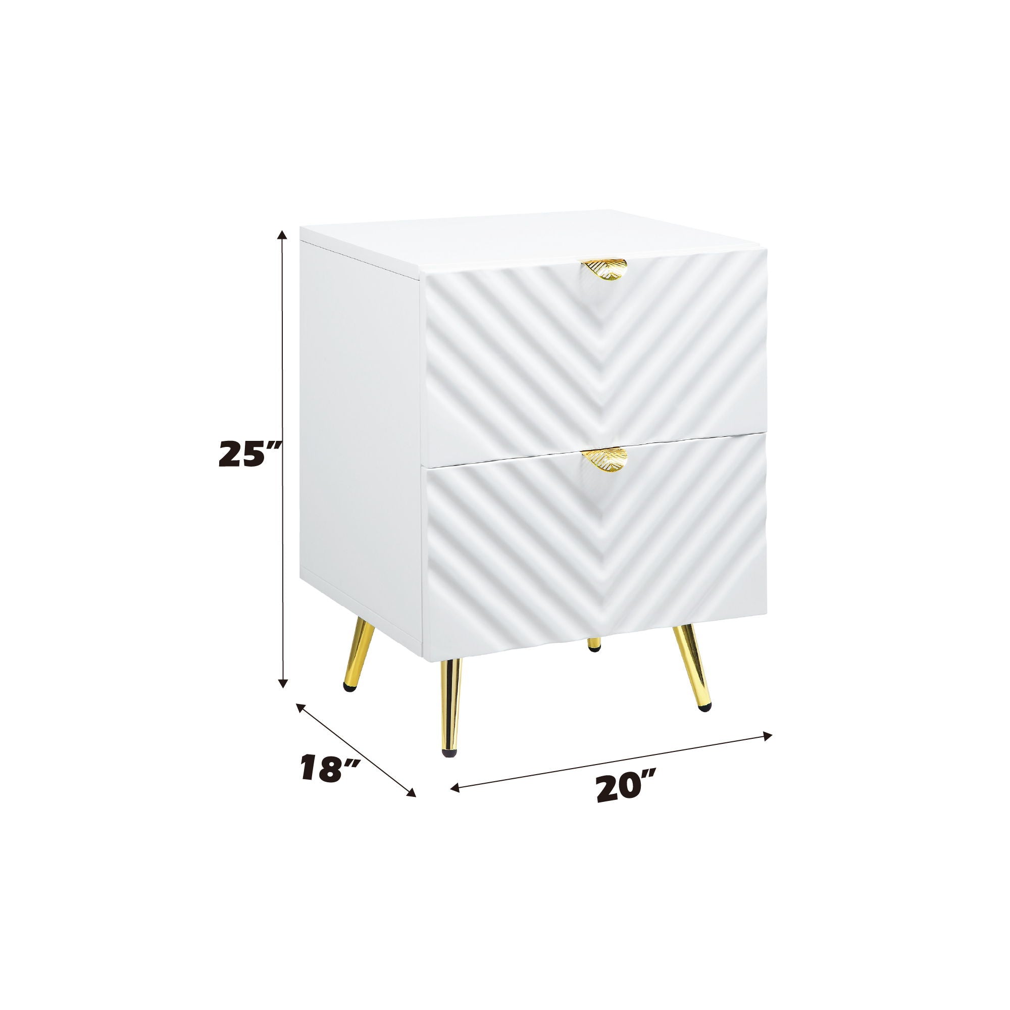 Gaines - High Gloss Nightstand