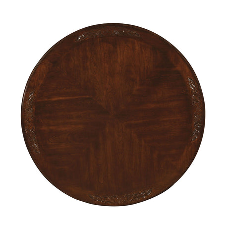 Furniture of America Elana - Round Dining Table - Brown Cherry | Meri Furniture