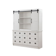ACME Renske - Hutch & Buffet - Antique White | Meri Furniture