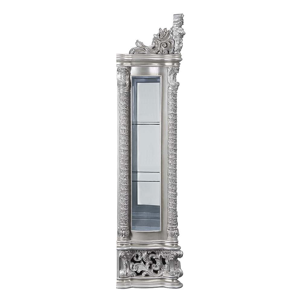ACME Valkyrie - Curio - Antique Platinum | Meri Furniture