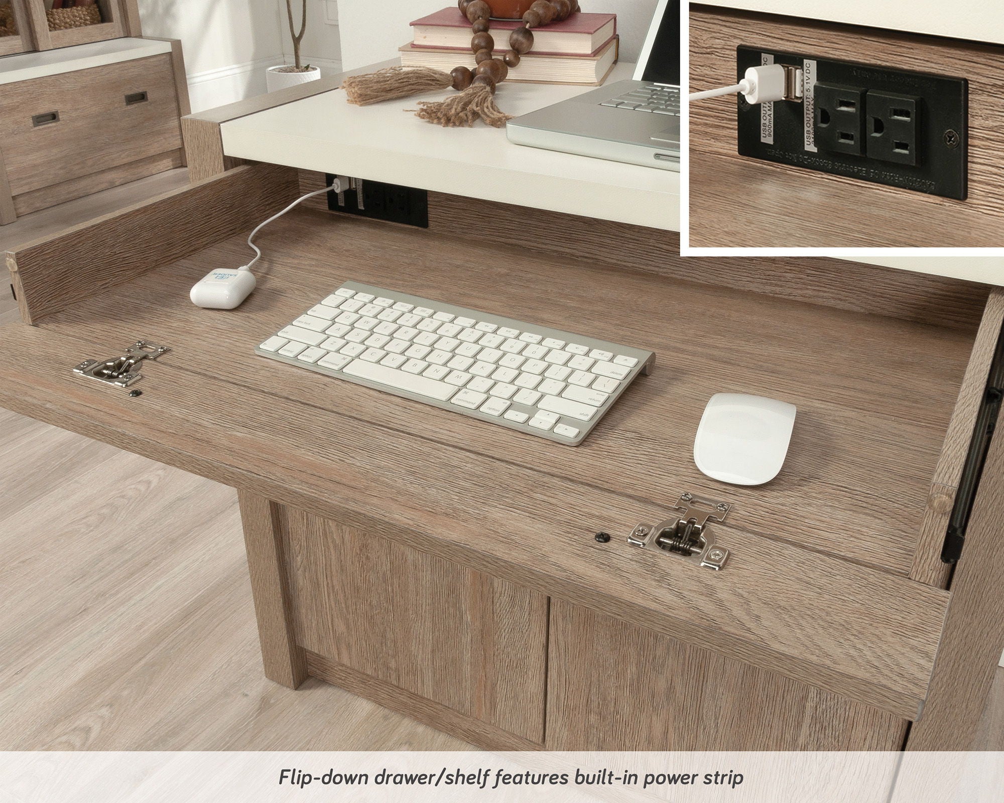 2-Door Base Cabinet & Library Hutch Bundle