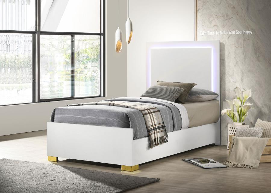 Coaster Fine Furniture Marceline - Wood LED Panel Bed | Meri Furniture