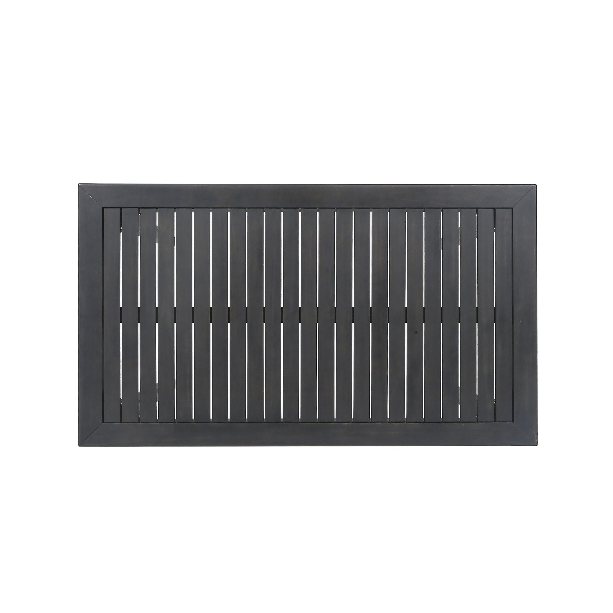 Outdoor Minimalist Acacia Wood Rectangle Bar Table