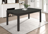 Coaster Fine Furniture Marbrisa - Rectangular Wood Dining Table - Matte Black | Meri Furniture