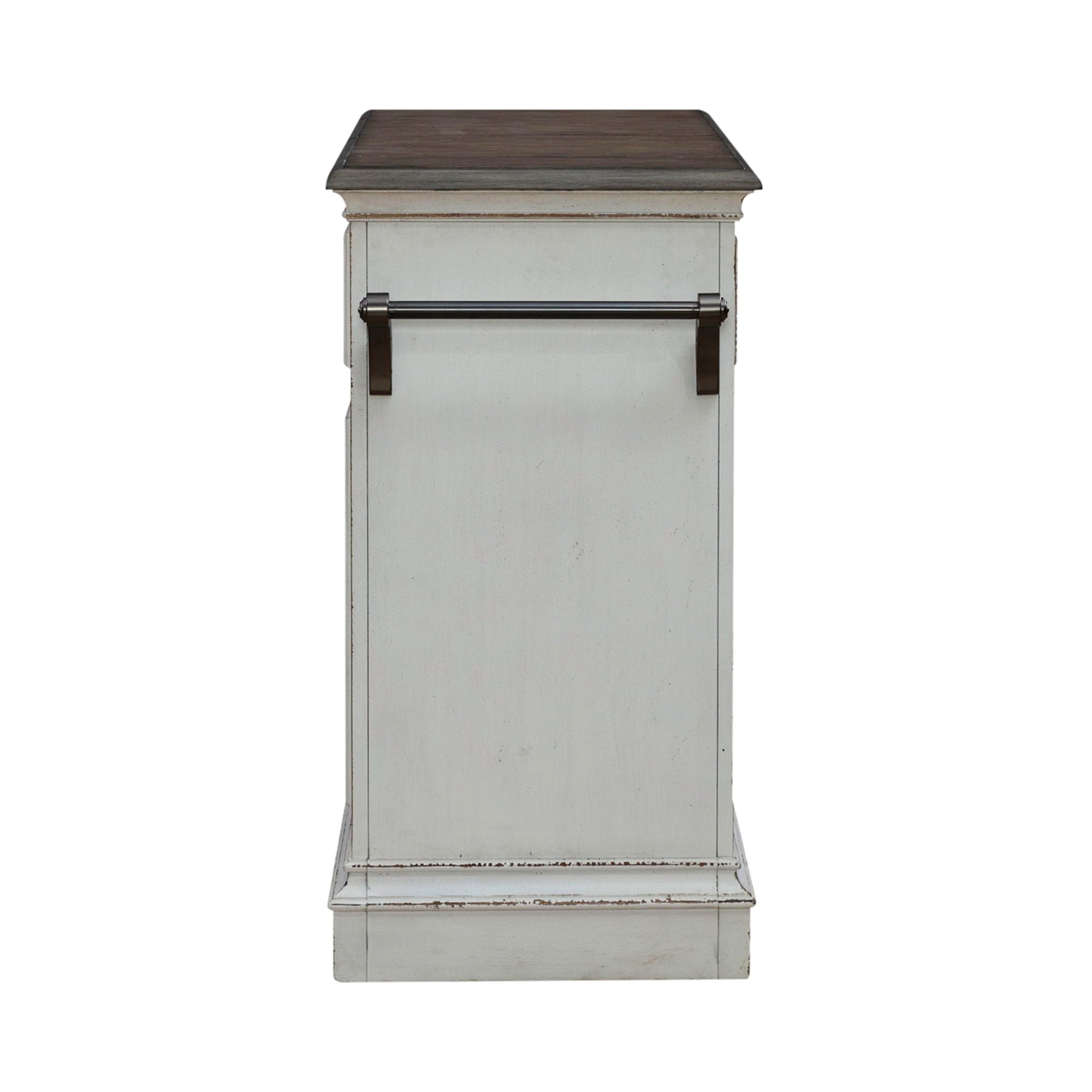 Liberty Furniture Magnolia Manor - Bar Cart - White | Meri Furniture