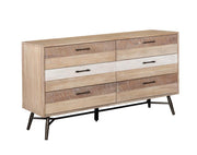 Coaster Fine Furniture Marlow - 6-Drawer Dresser - Rough Sawn Multi | Meri Furniture