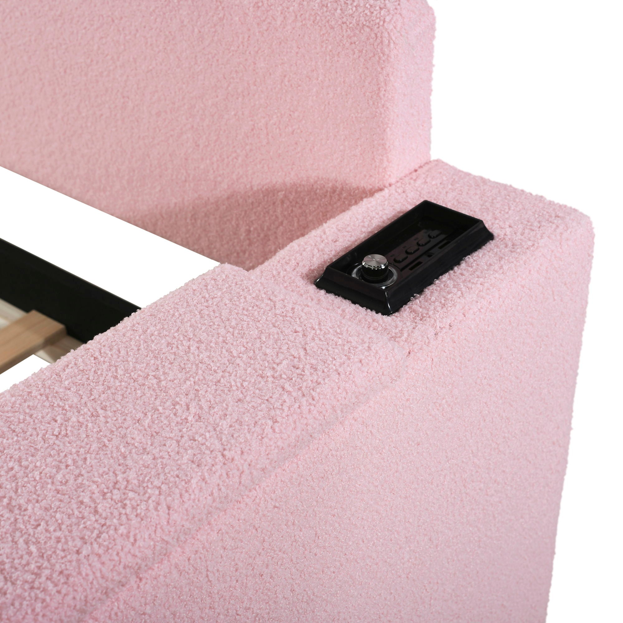 Upholstered Daybed With Storage Armrests, Trundle And Latest Integrated Bluetooth Audio System