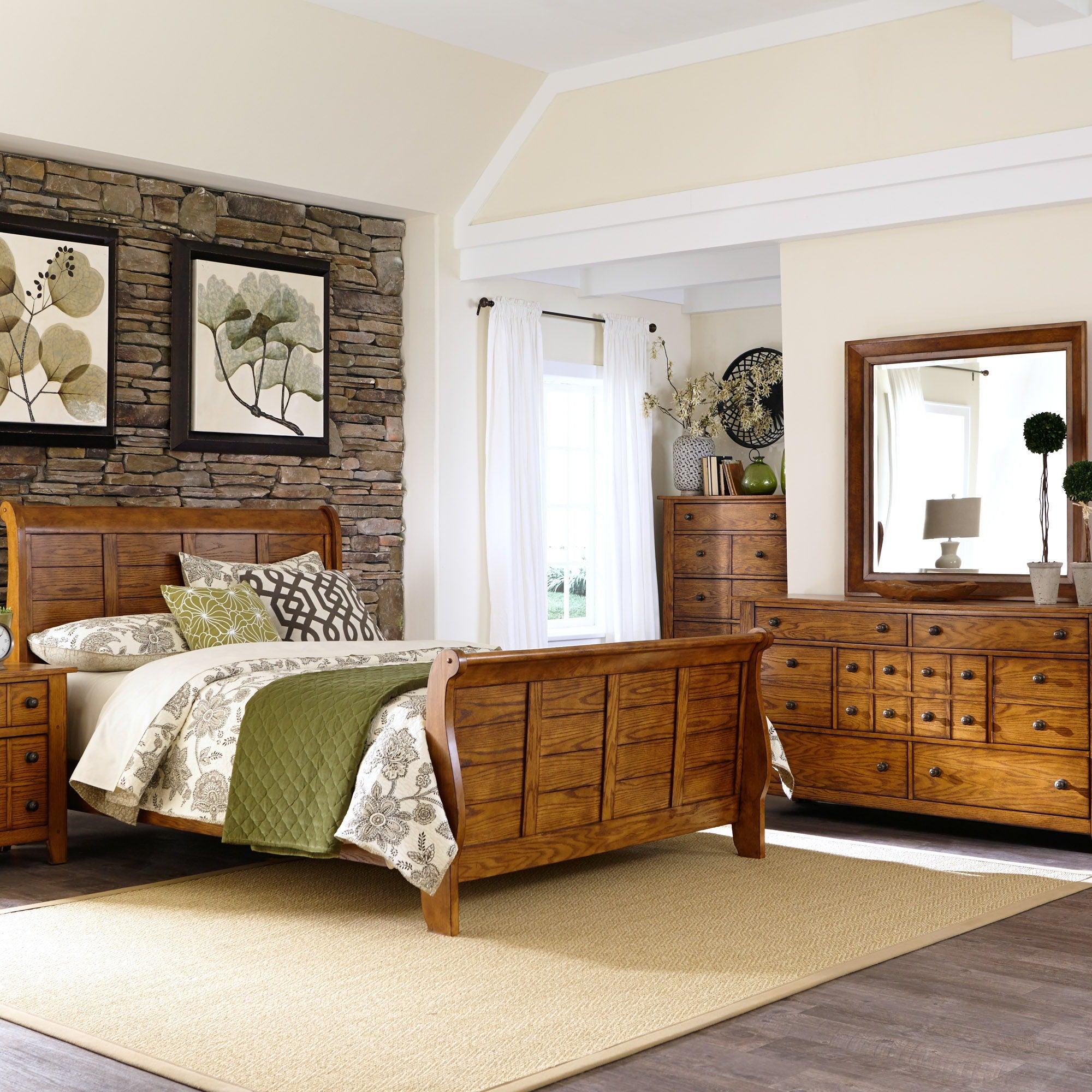 Liberty Furniture Grandpas Cabin - Sleigh Bedroom Set | Meri Furniture