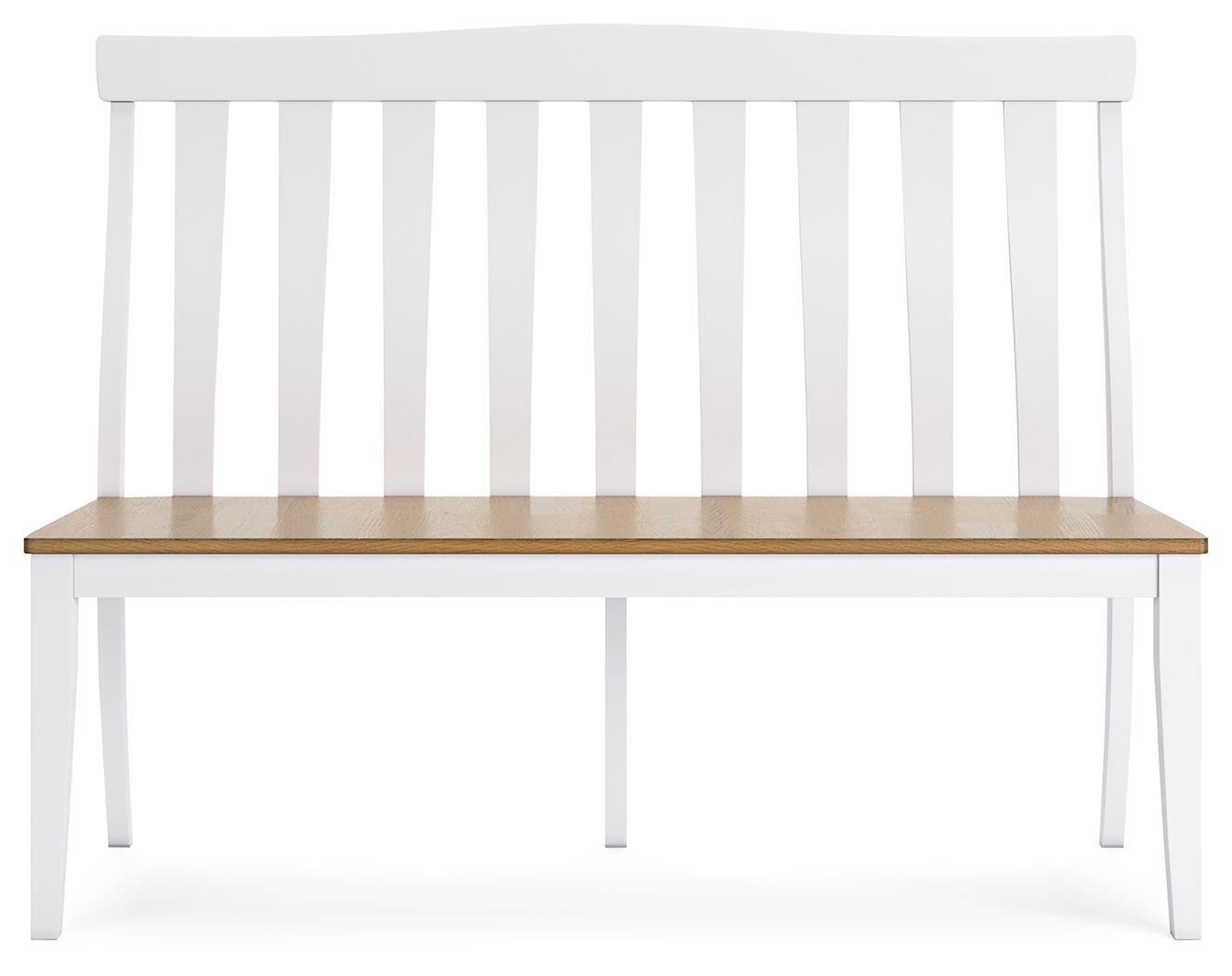 Signature Design by Ashley® Ashbryn - White / Natural - Double Dining Chair | Meri Furniture