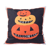 Halloween Pumpkin Pillow - Black / Orange