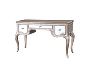ACME Esteban - Vanity Desk - Mirrored & Antique Champagne Finish | Meri Furniture