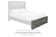 Baystorm - Full Storage Footboard - Gray