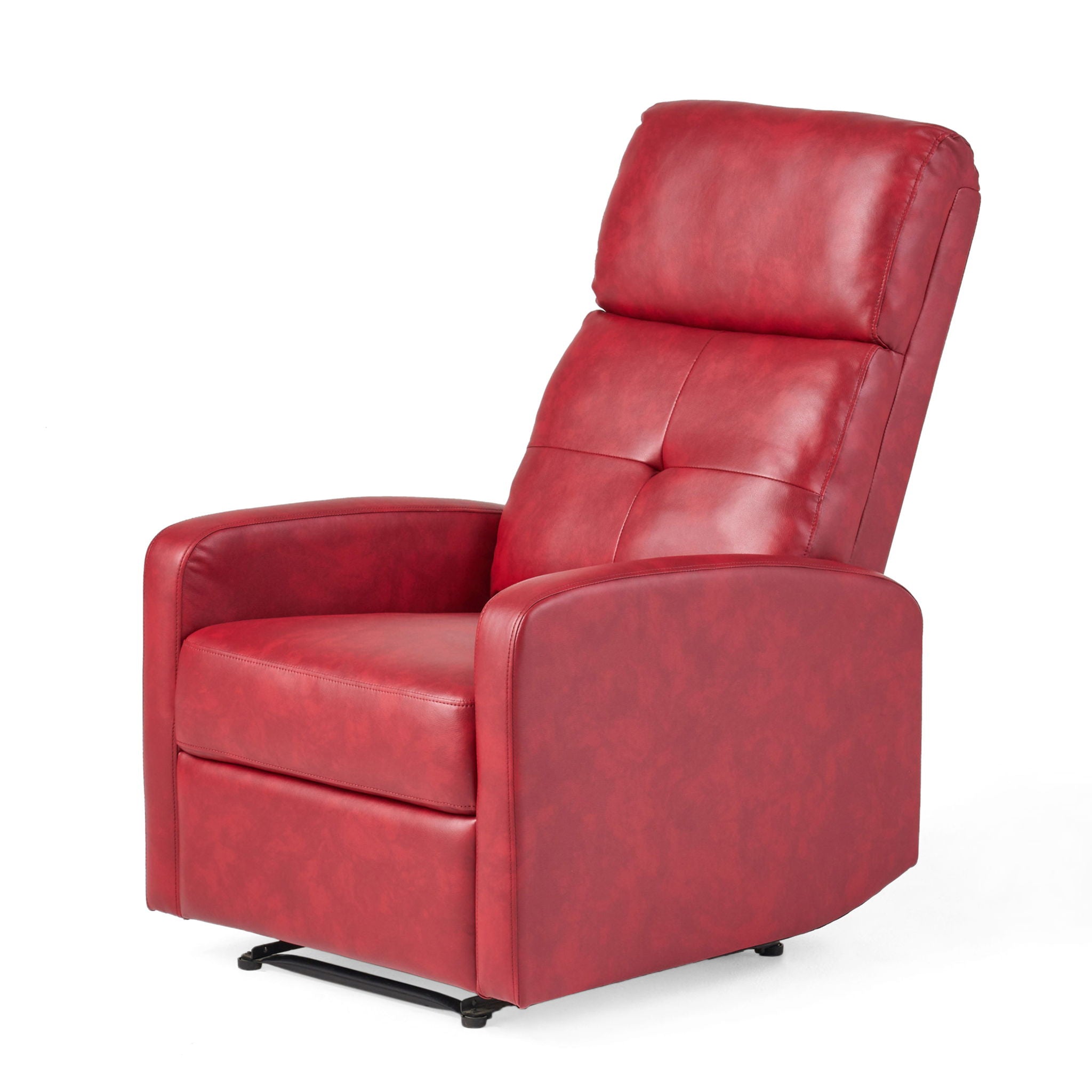 Contemporary Recliner Chair With Push Back Function