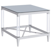 Lindley - Square Tempered Mirror Acrylic Table
