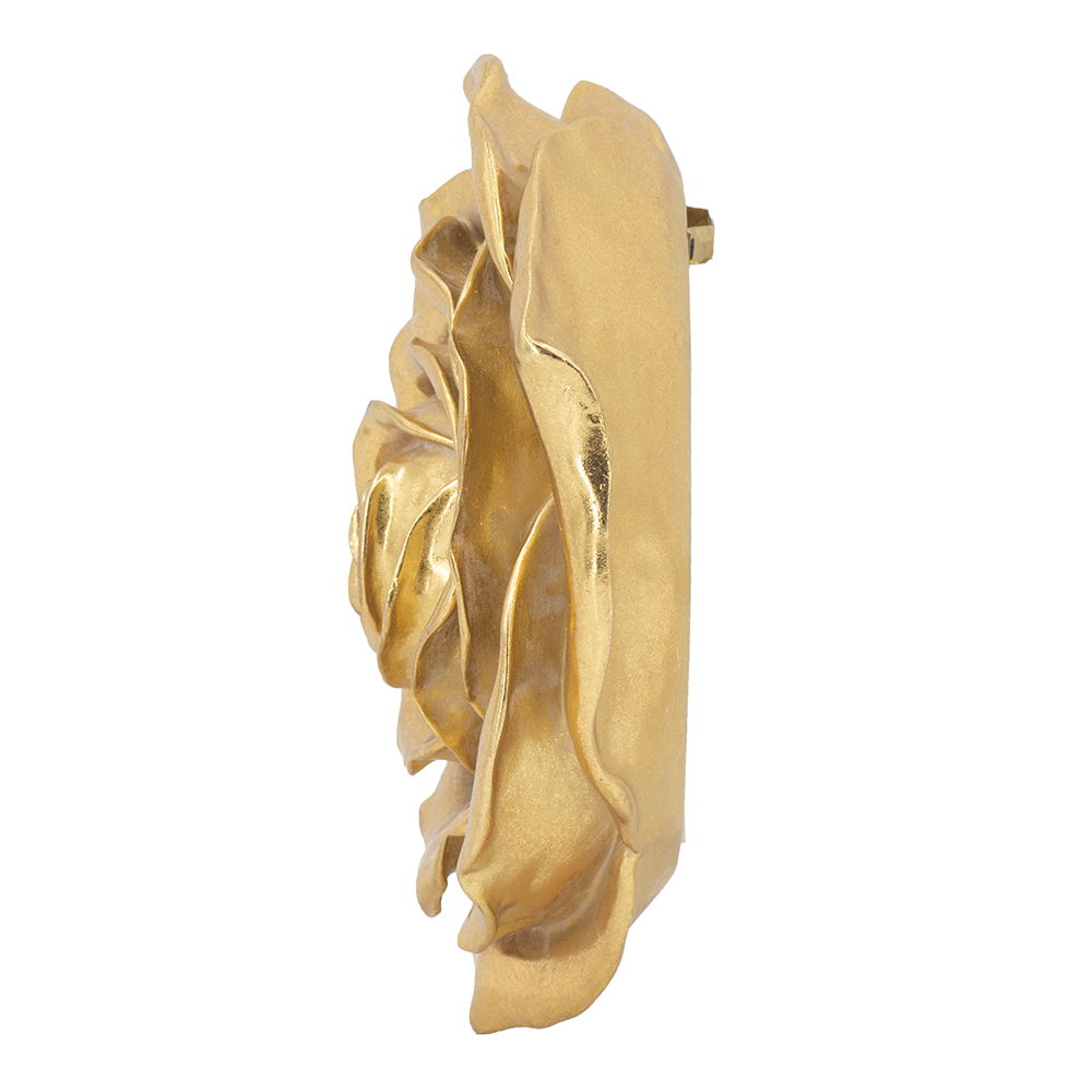 Rose Hanging Wall Accents (Set of 2) - Gold