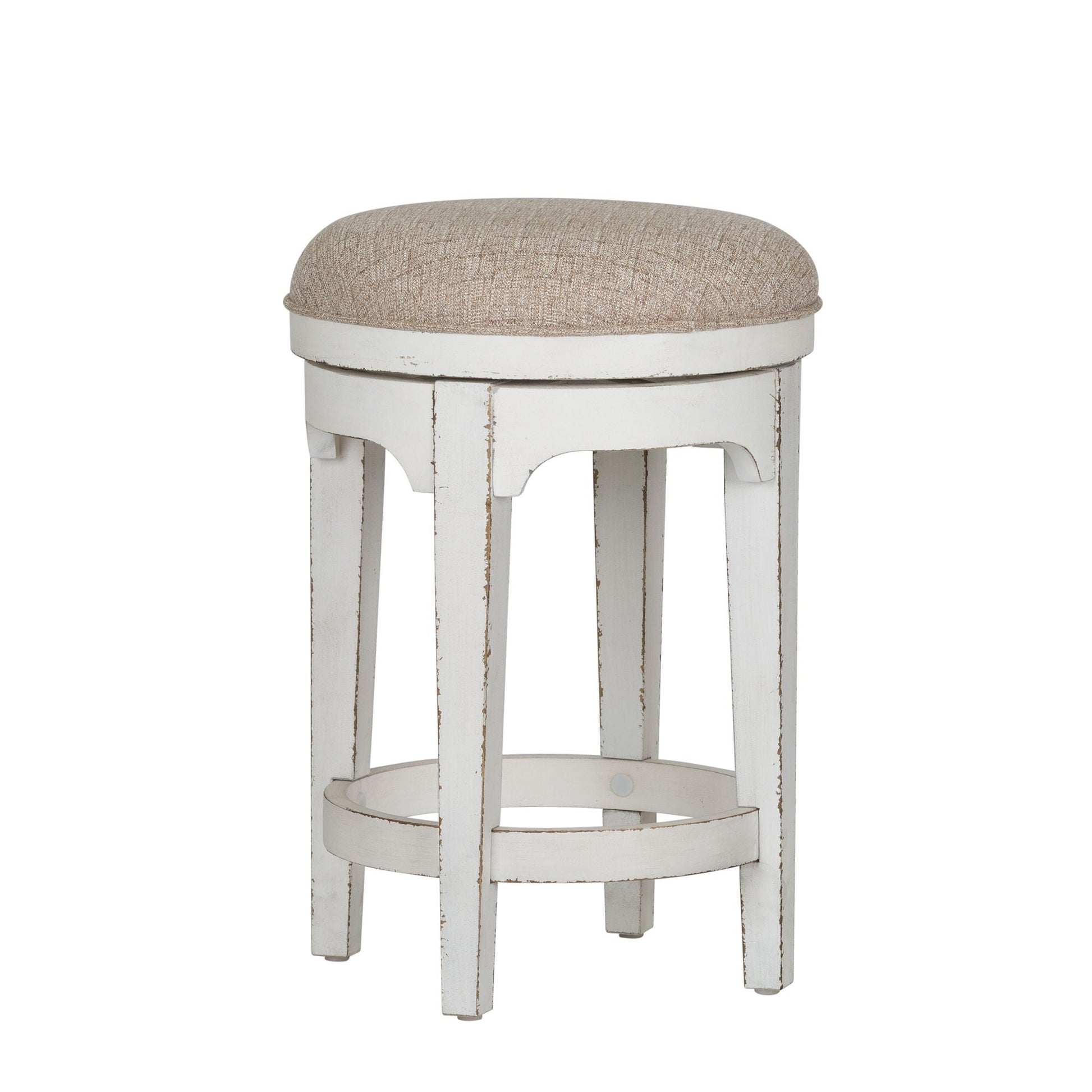 Liberty Furniture Magnolia Manor - Console Swivel Stool - White | Meri Furniture