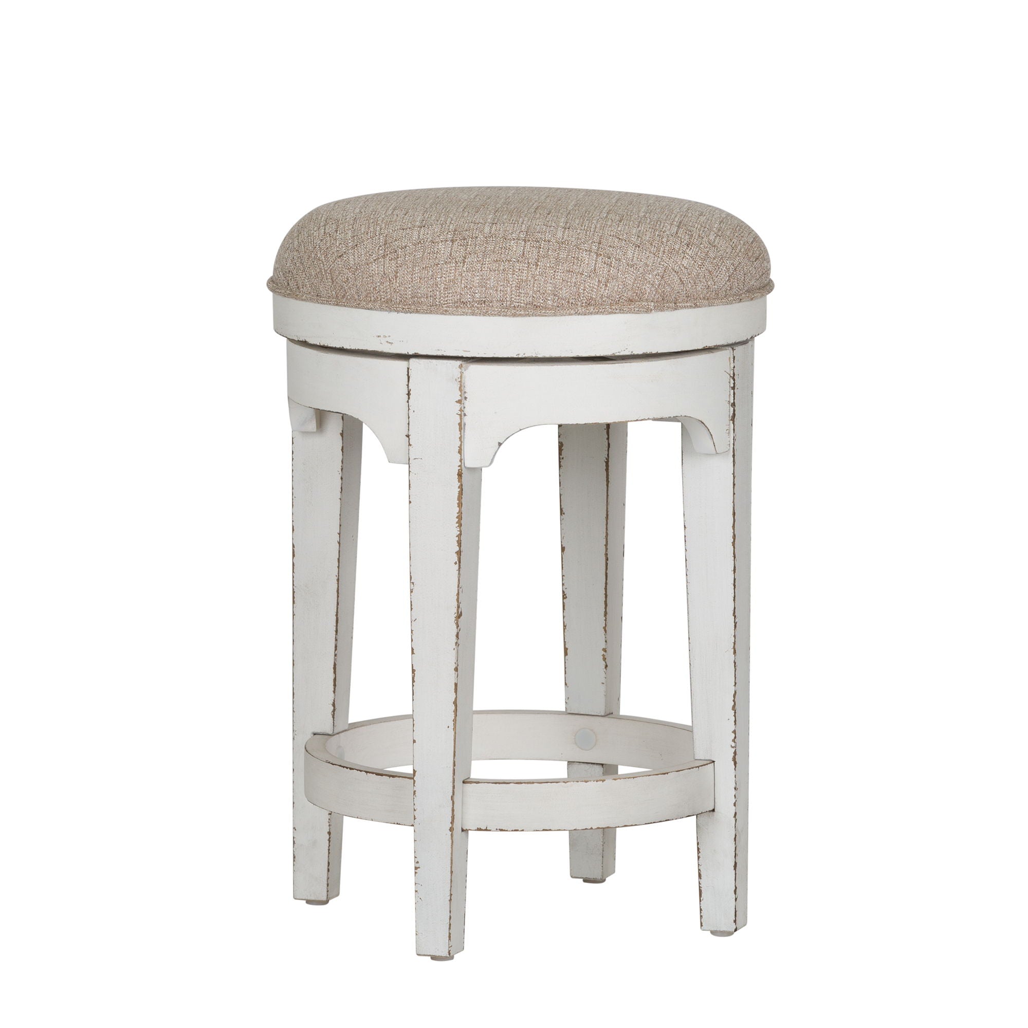 Liberty Furniture Magnolia Manor - Console Swivel Stool - White | Meri Furniture