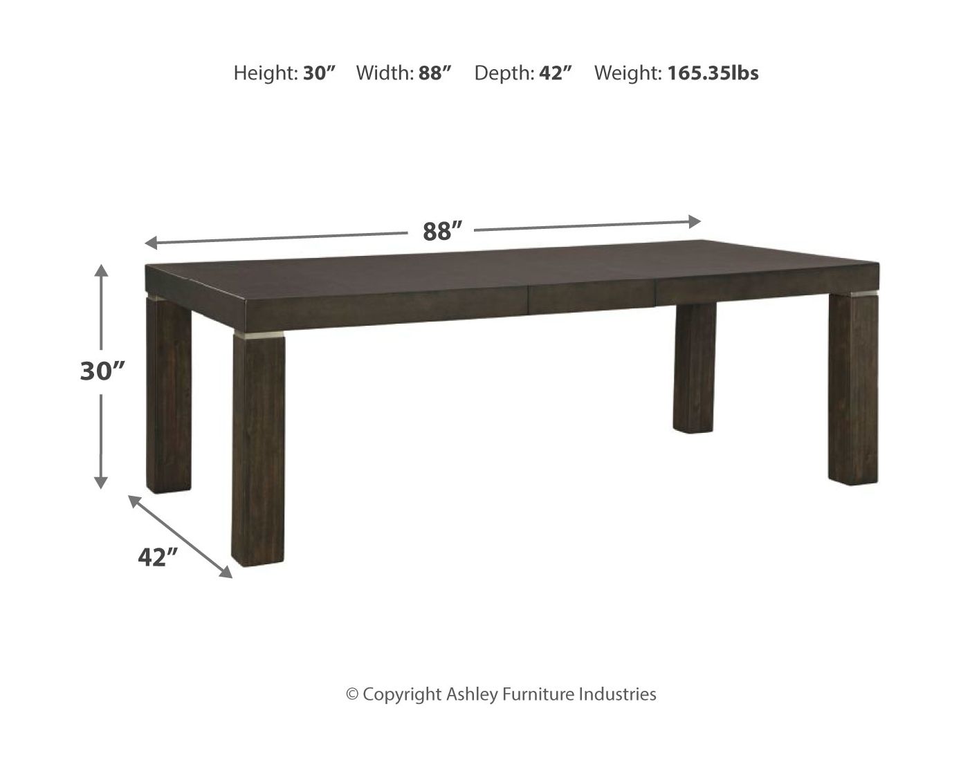 Signature Design by Ashley® Hyndell - Rectangular Dining Table Set | Meri Furniture