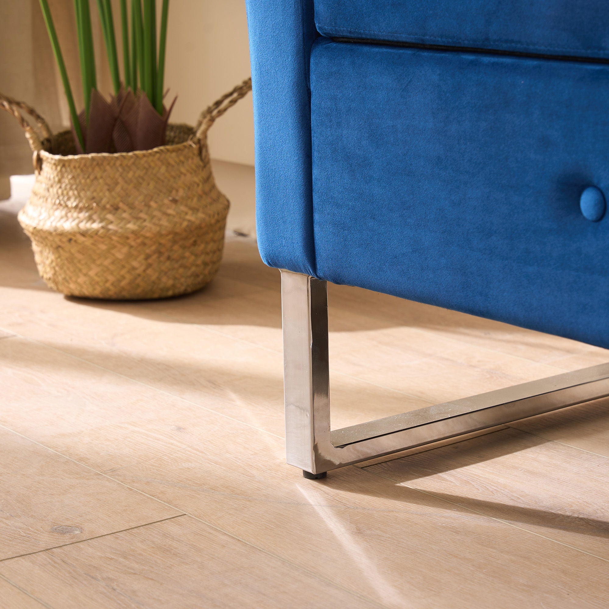 Wide Storage Soft Ottoman Bench With Armrests