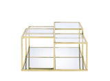 Uchenna - Coffee Table - Clear Glass & Gold Finish