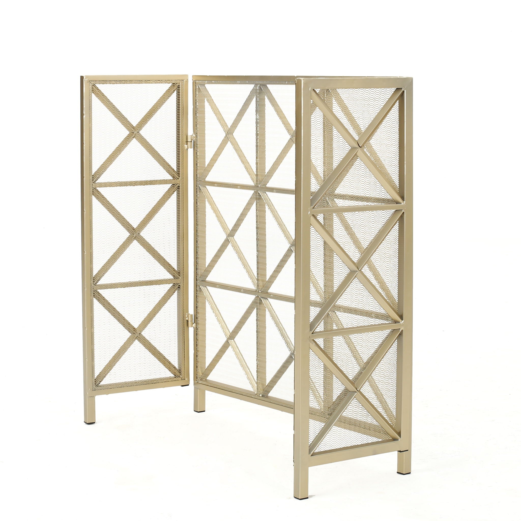 Margaret - 3 Panel Fireplace Screen Iron