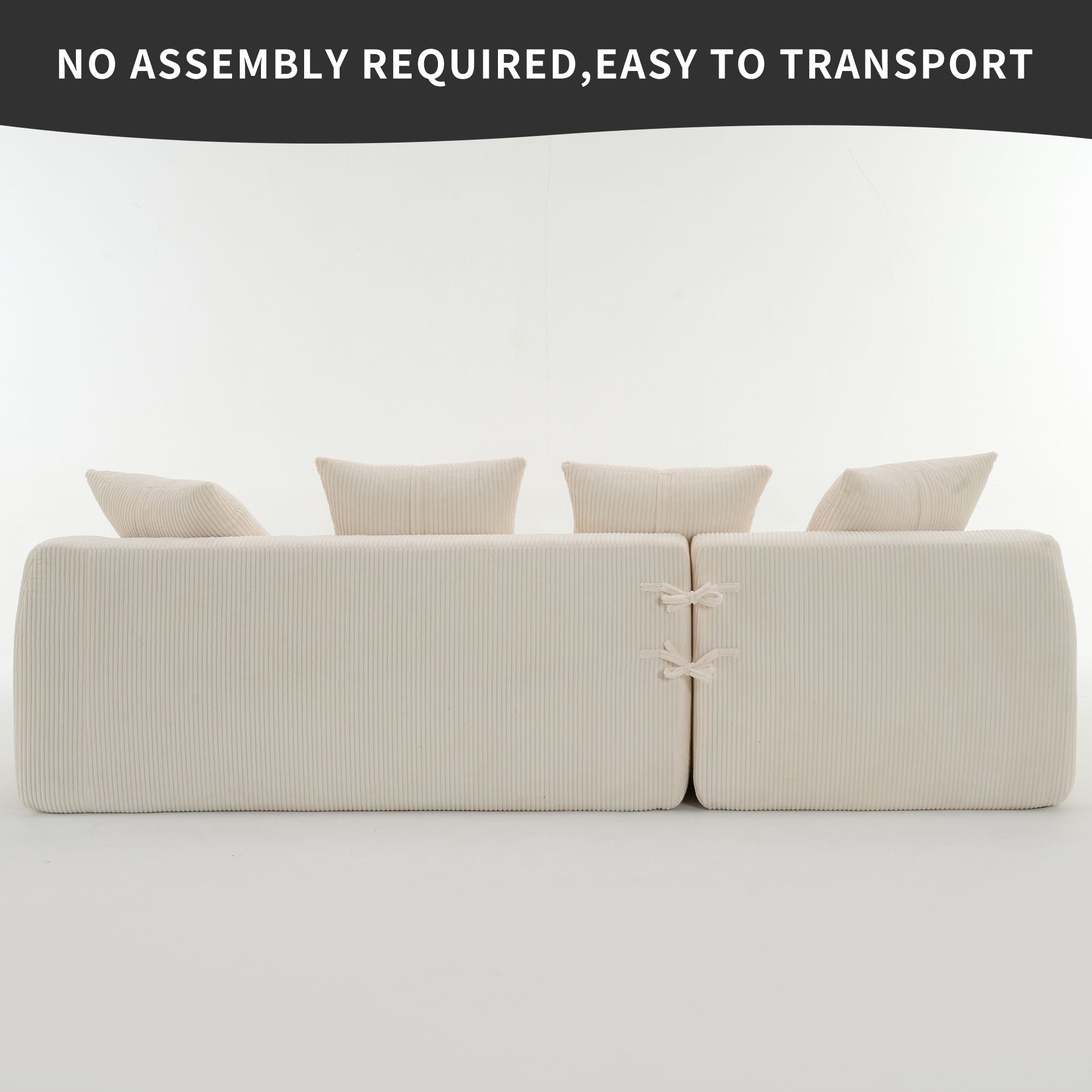 Combined 3 Seater Sofa With 4 Pillows