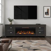 Tybee - Electric Fireplace TV Console For TVs Up To 95" - Clove