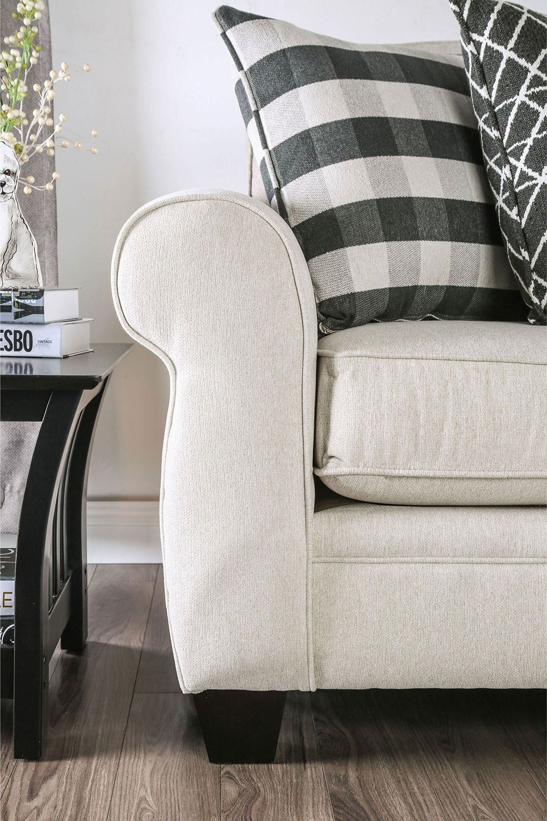 Furniture of America Patricia - Sectional - Ivory | Meri Furniture