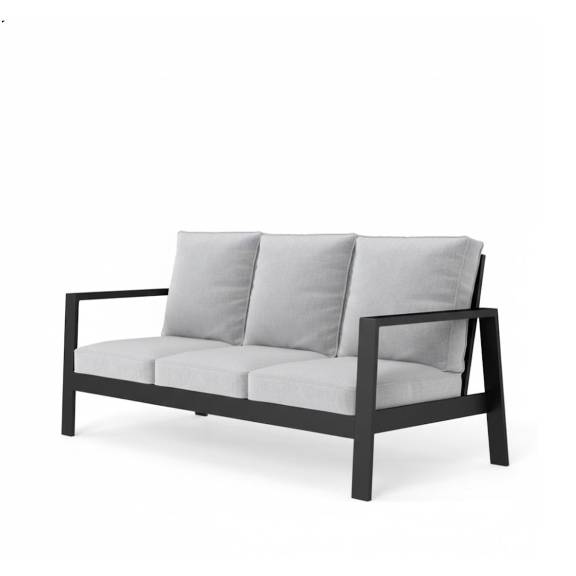 3 Seat All-Weather Patio Sofa With Cushions