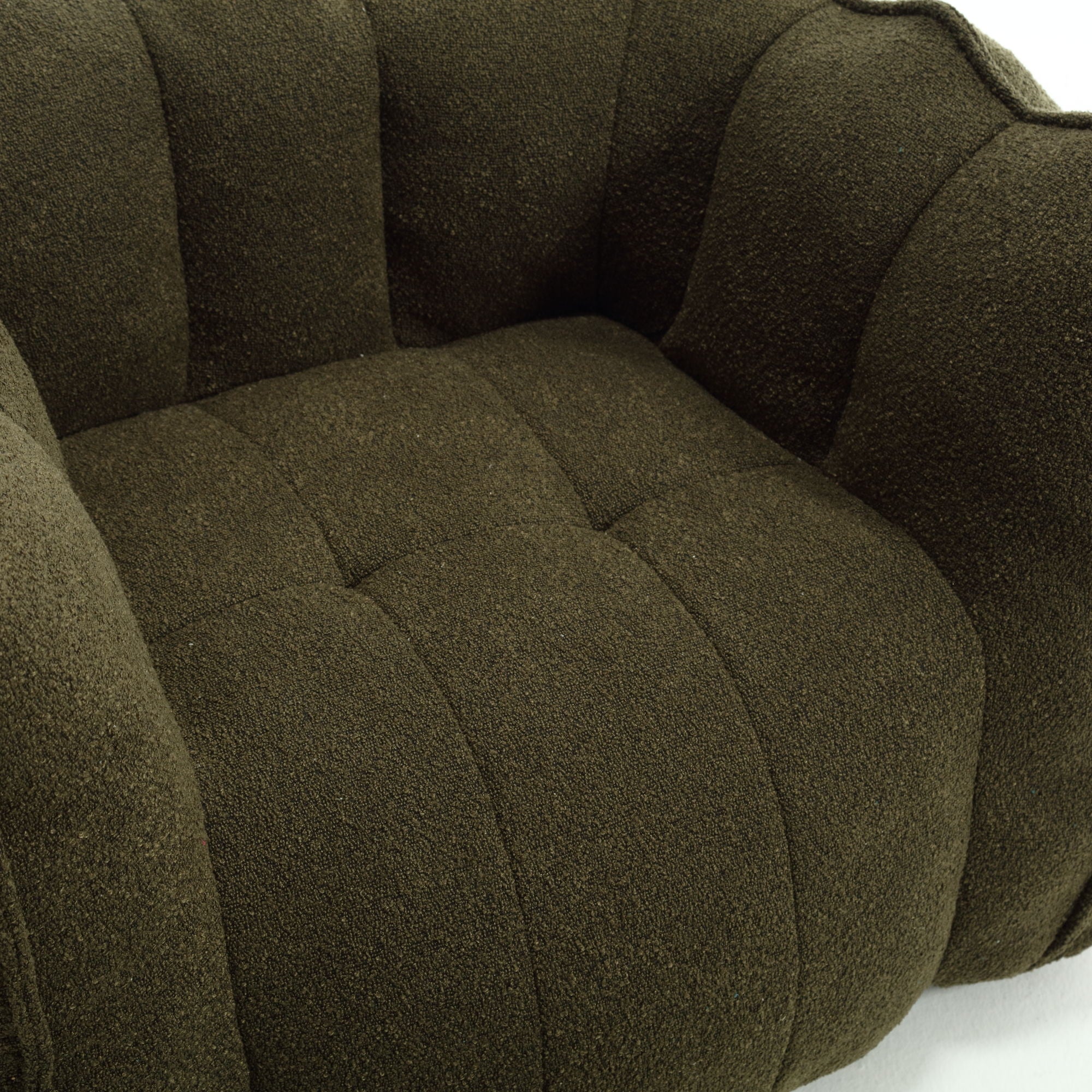 Soft Chenille Bean Bag Chair With High Resilient Foam