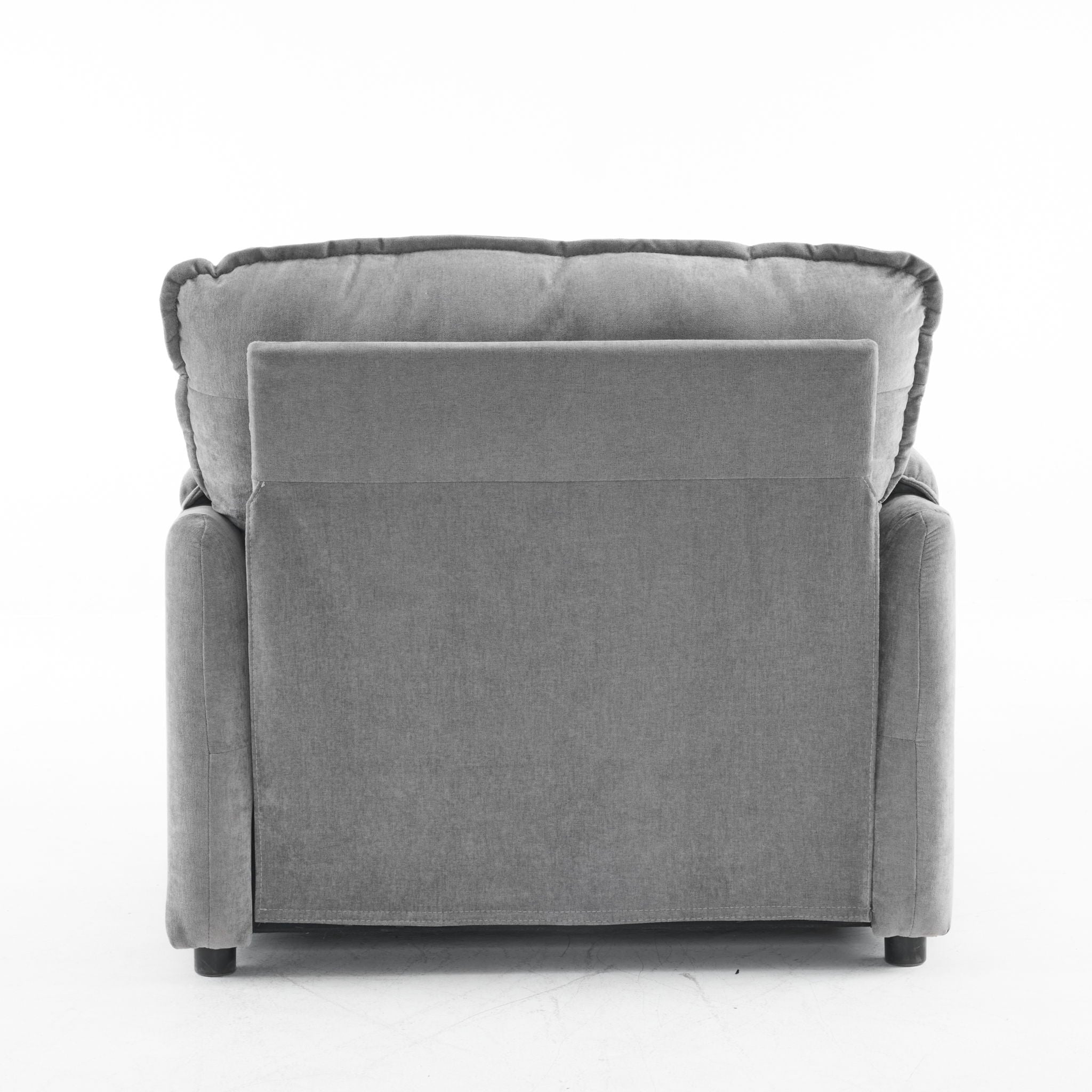 Oversized Reading Armchair With Thick Cushions, High Back Support