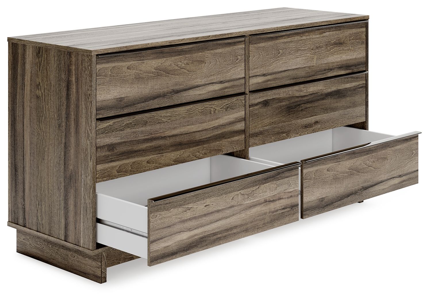 Signature Design by Ashley® Shallifer - Brown - Six Drawer Dresser | Meri Furniture