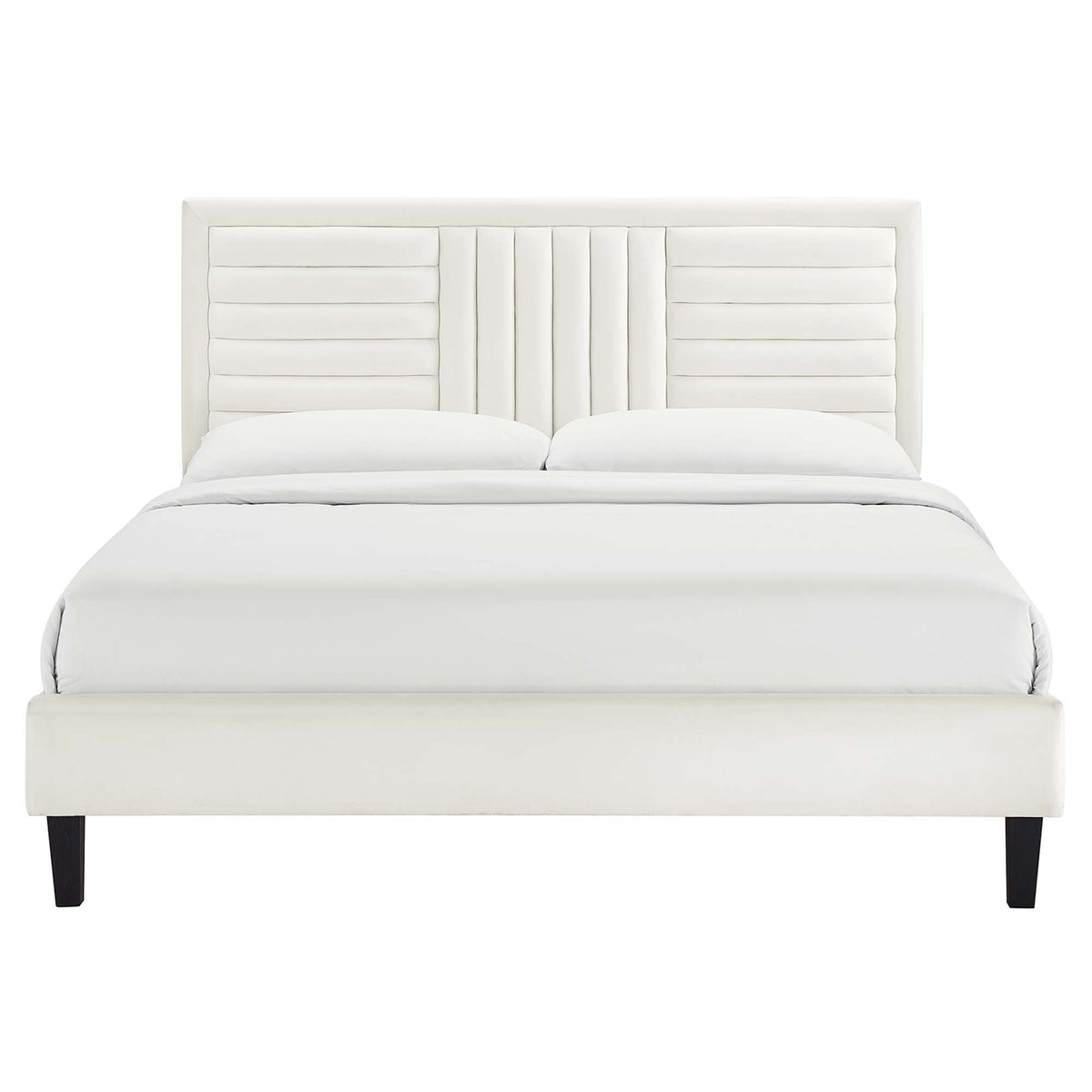 Sofia Channel Tufted Performance Velvet King Platform Bed by Modway