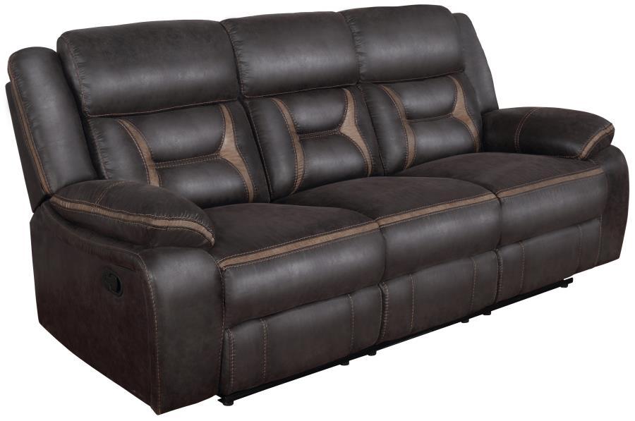 Coaster Fine Furniture Greer - Upholstered Motion Reclining Sofa | Meri Furniture