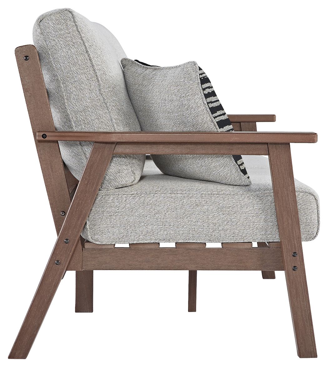 Signature Design by Ashley® Emmeline - Brown / Beige - Loveseat W/Cushion | Meri Furniture