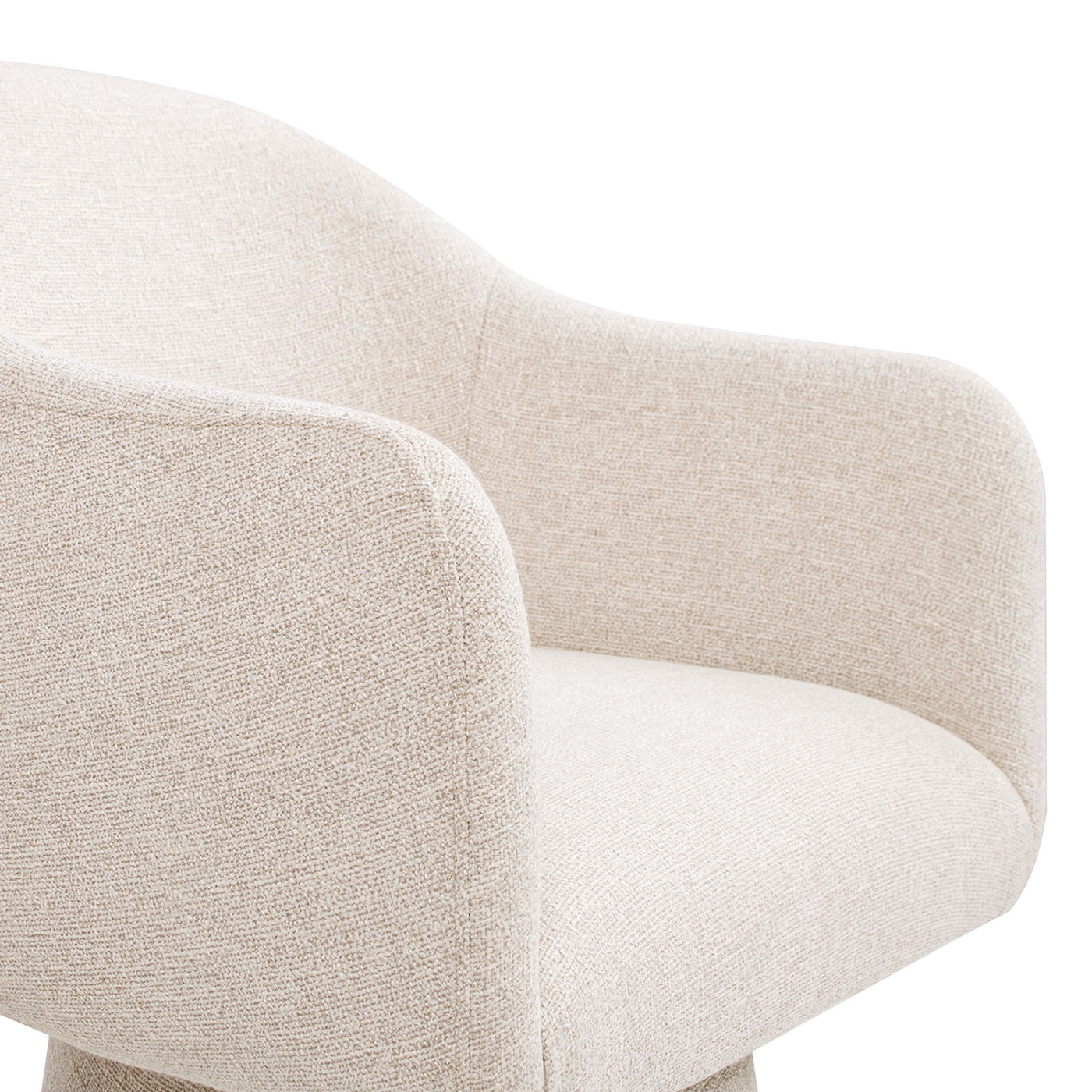 Marcy - Swivel Upholstered Dining Arm Chair - Simple Gray