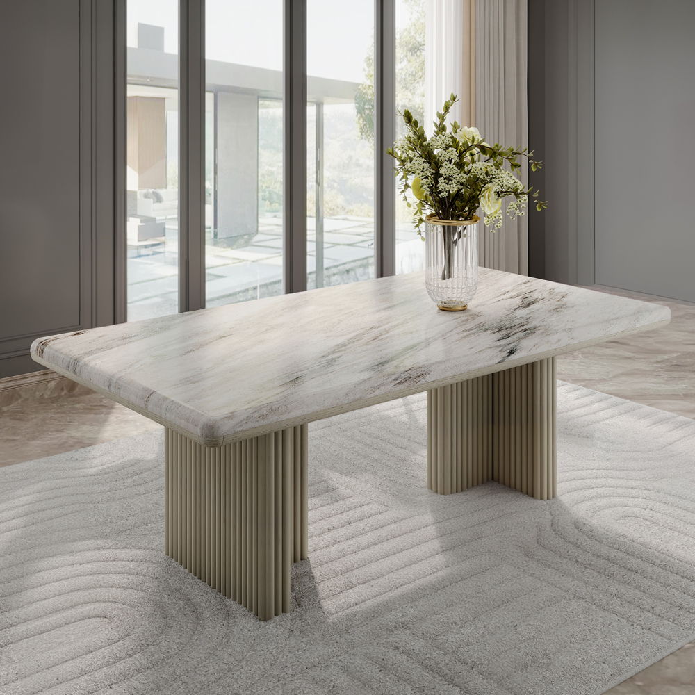 ACME Charity - Dining Table - Beige | Meri Furniture