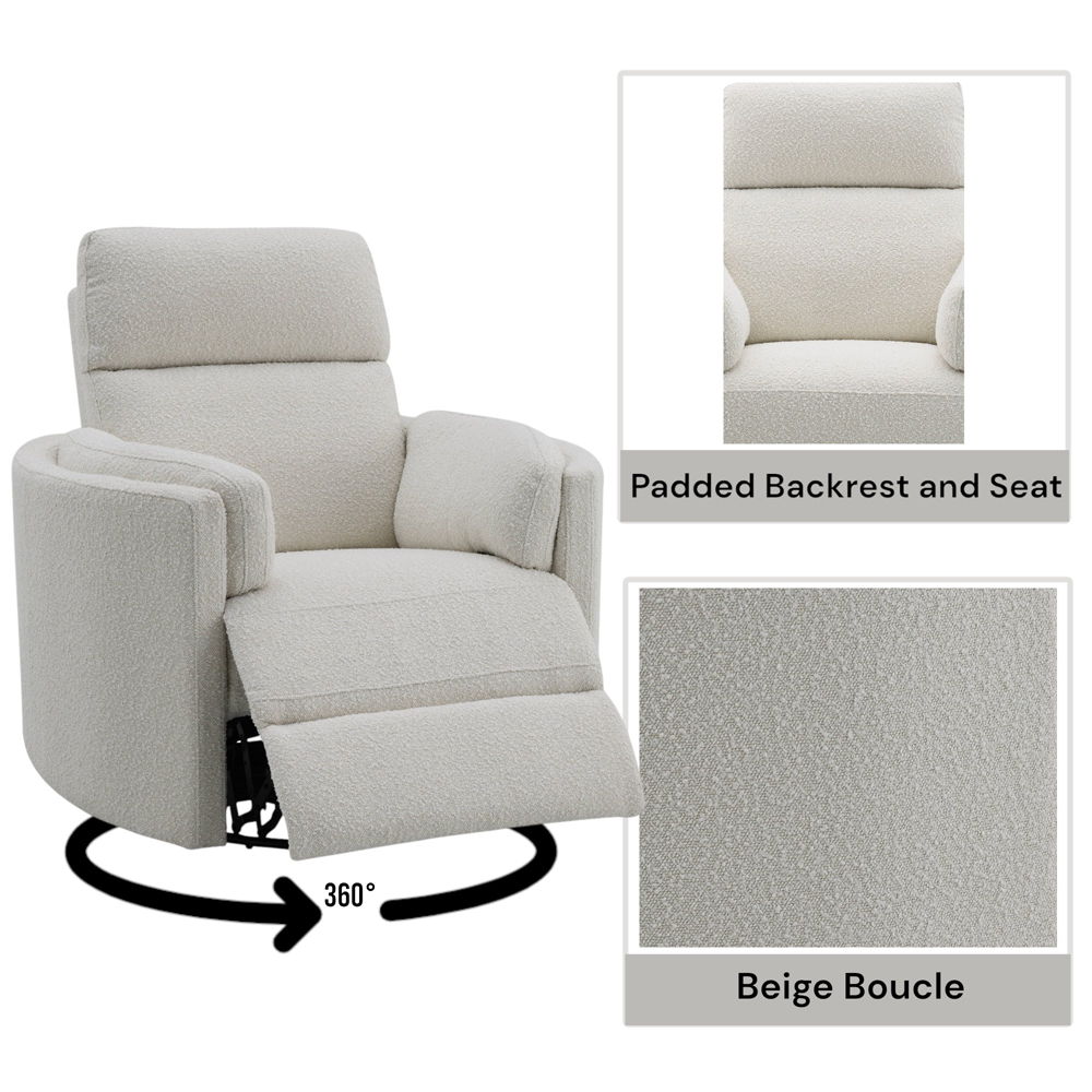 Sagen - Recliner With Swivel & Glider