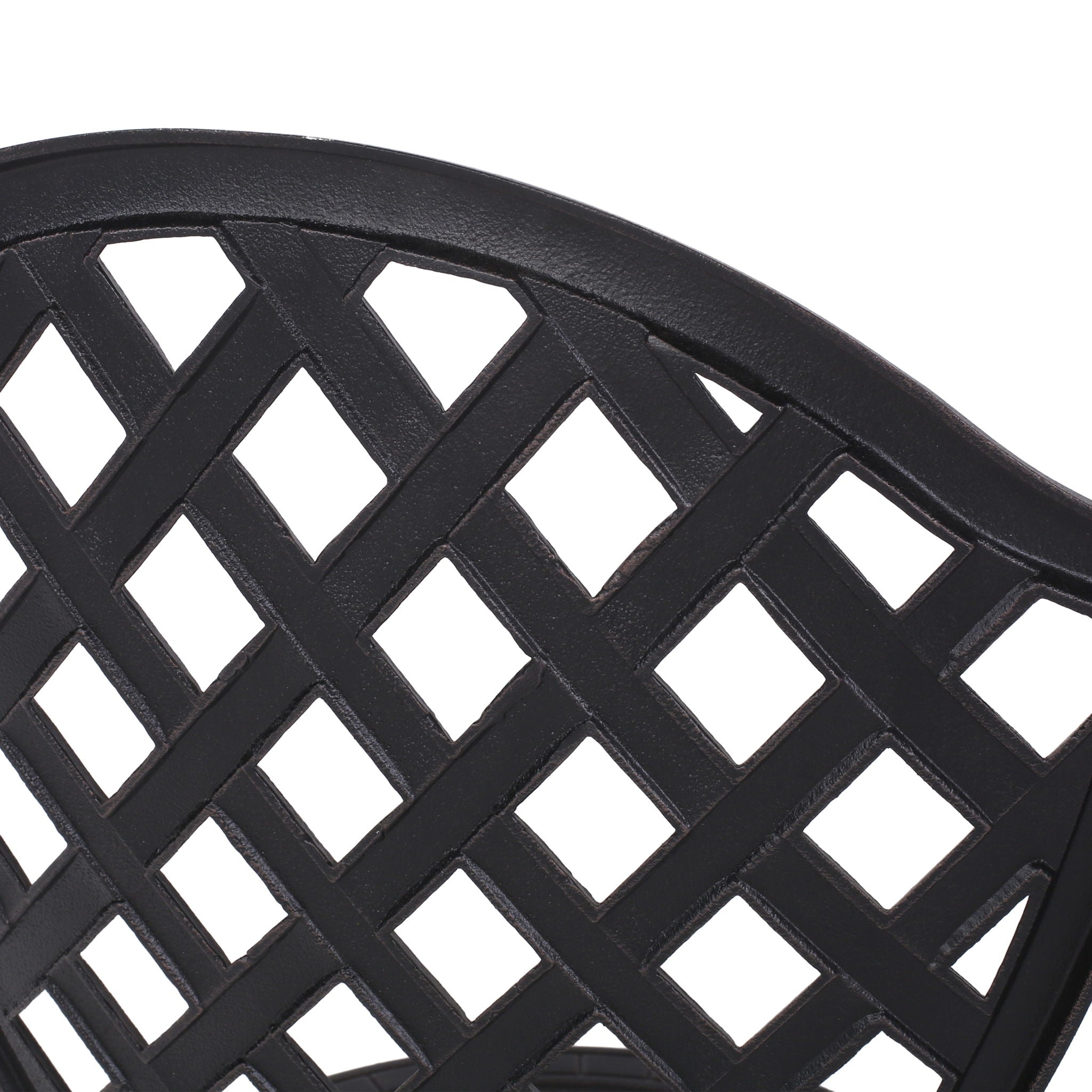 Bono Metal Bistro Set - Black